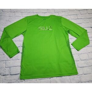 GILLZ Gear MENS XXL Performance Long Sleeve Shirt Green Vented Sides Fishing